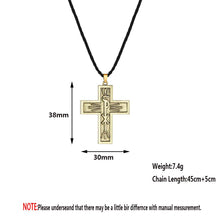 将图片加载到图库查看器，2021New Chi Rho Pendant  Cross Crucifix Jesus Christ Christogram Charm Necklace For Gift
