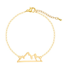 将图片加载到图库查看器，Chereda Stainless Steel Bracelet For Women Gold And Silver Color Mountain Pulseira Feminina Lover&#39;s Engagement Jewelry Dropship
