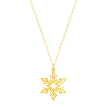 将图片加载到图库查看器，Snowflake Necklace Simplify Chocker Oragami Hollowout Snow Flake Flower Stainless Jewelry Christmas Gift for Women
