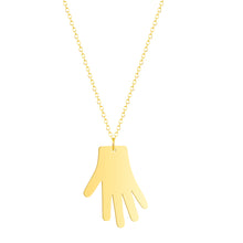 将图片加载到图库查看器，Stainless Steel Rose Gold Color Hand Necklace European Classic Simple Hiphop Chain Choker  for Women Gifts Accessories

