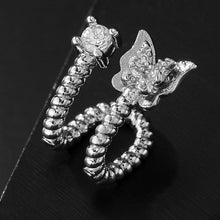 将图片加载到图库查看器，2021New Spring Stud Earring for Women Silver Color Butterfly Shape Carved Ear  Party Jewelry
