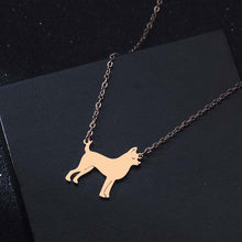 将图片加载到图库查看器，2021New Chihuahua Dog with Rhinestone Collar Shaped Charm Necklace Handmade Animal Jewelry
