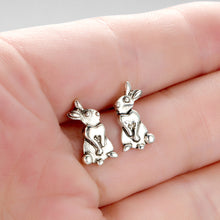 将图片加载到图库查看器，Cute Antique Bunny Rabbit Earrings For Women Animal Minimalist Fashion Jewelry Birthday Party Gifts Alloy Zinc Brincos

