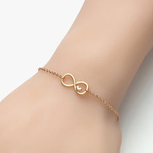将图片加载到图库查看器，Chereda Trendy 925Sterling Silver Infinity Heart Bracelet Friendship Bracelet For Bridesmaid gifts
