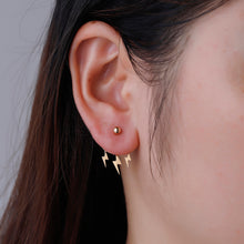 将图片加载到图库查看器，Chereda Newest Lightning Earring Two Sided Jackets Earrings Korean Jewelry For Women Statement Ear Jewelry Wholesale Geometry Ear Cuff  2019 Oorbellen Personality Party Clothing Fashion Jewelry Hot sale
